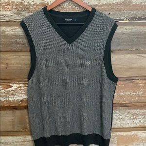 Nautica grey tweed vest